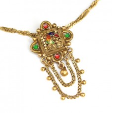 colier victorian " Hornbill ", aur filigranat si emailat. 21 k & 22 K. Franta sec. XIX